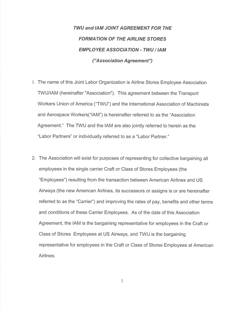 TWU  IAM Airline Stores Agreement_Page_01