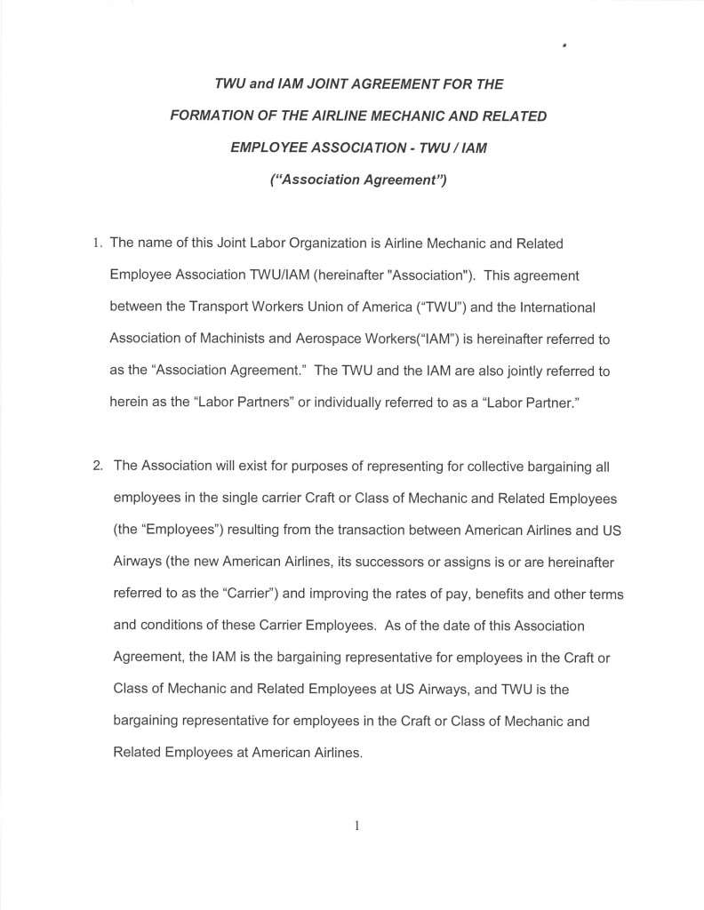 TWU & IAM Mechanic & Related Agreement_Page_01